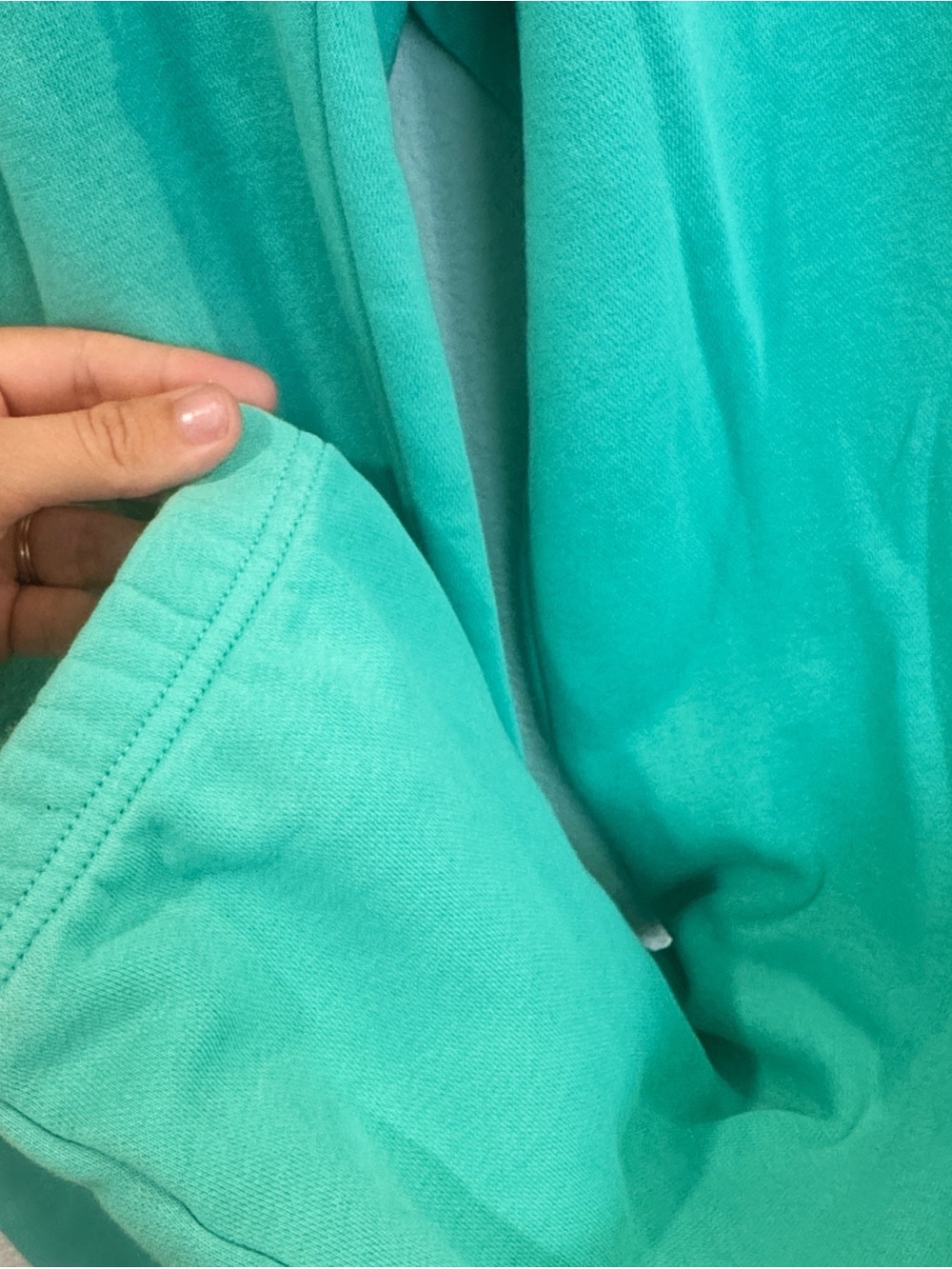 Nike Teal Green Drawstring Fleece Joggers - Picture 6 of 9